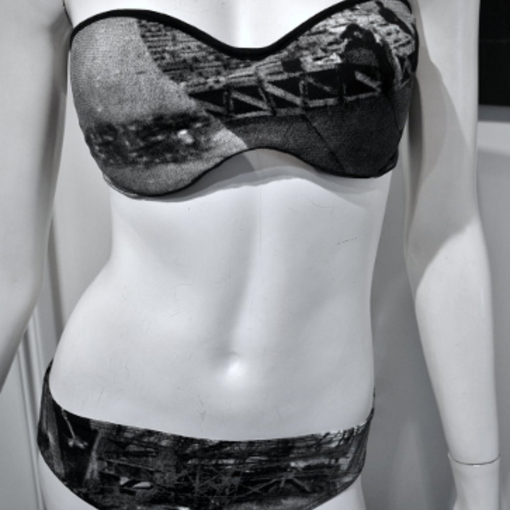 PRINTED COTTON BIKINI